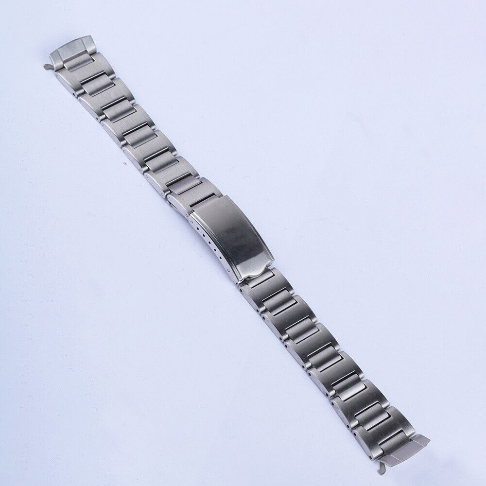 19mm Vintage Steel Hollow Curved Wat band Fit for SKX 6139-6002 6000 6001 rono Wat