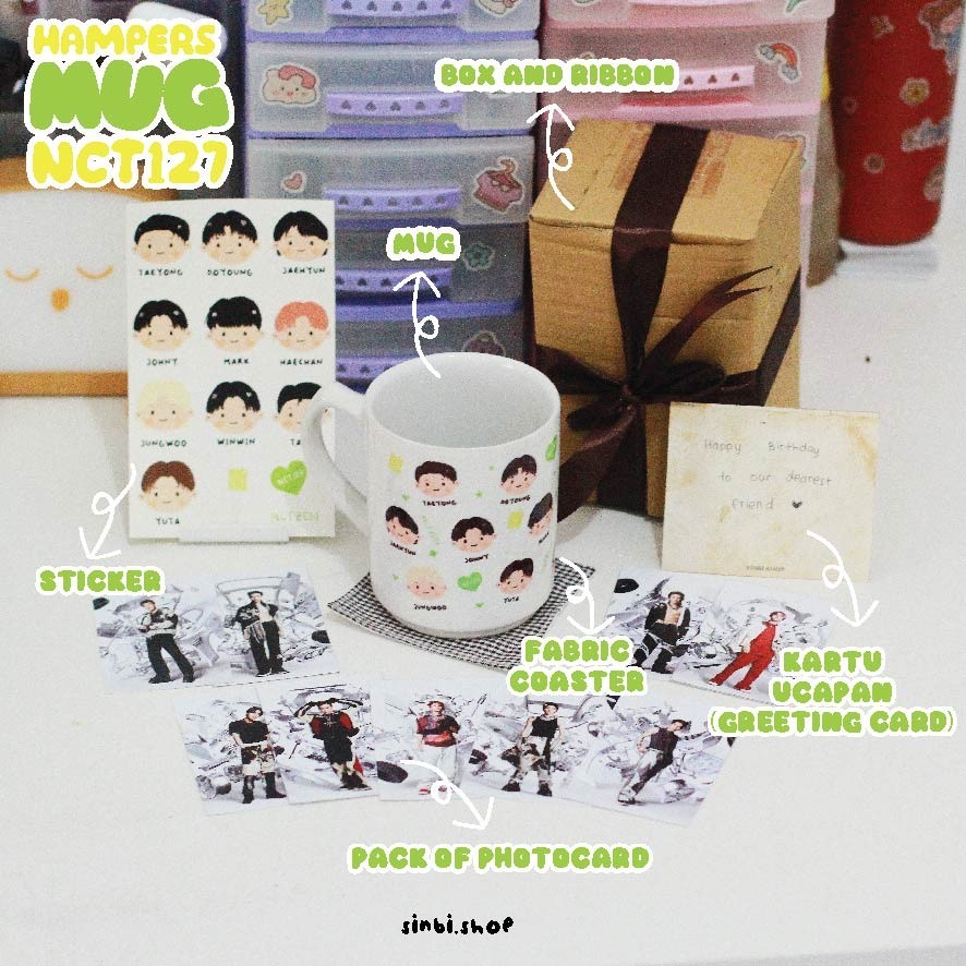 Hampers Mug Nct127 | Giftbox Kpop | Hampers Kpopers | Gift  Souvenir Hadiah Kado Ulang Tahun Wisuda 