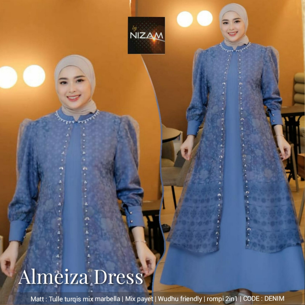 2612     ALMEIZA DRESS by NIzAM FASHION