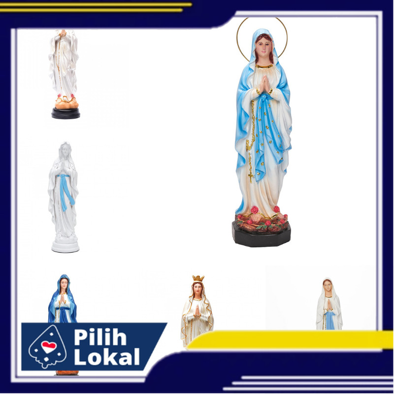Patung Bunda Maria Dari Lourdes 40cm - Patung Rohani Bunda Maria- Patung Kudus