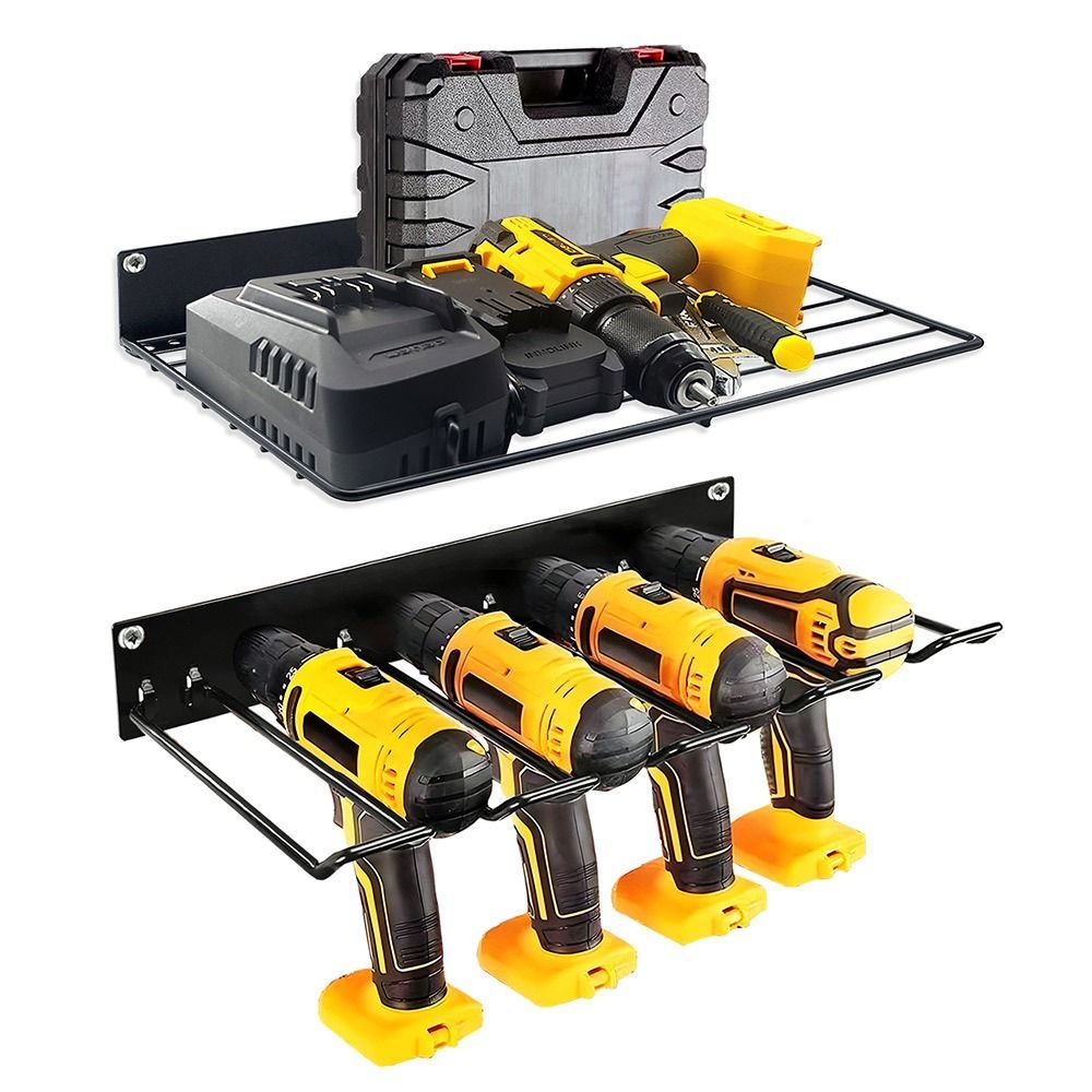 Wall-mounted Power Tool Rack Tool Holder Accessories Hand Power Tool Organizer Rack Tool Shelf Organ
