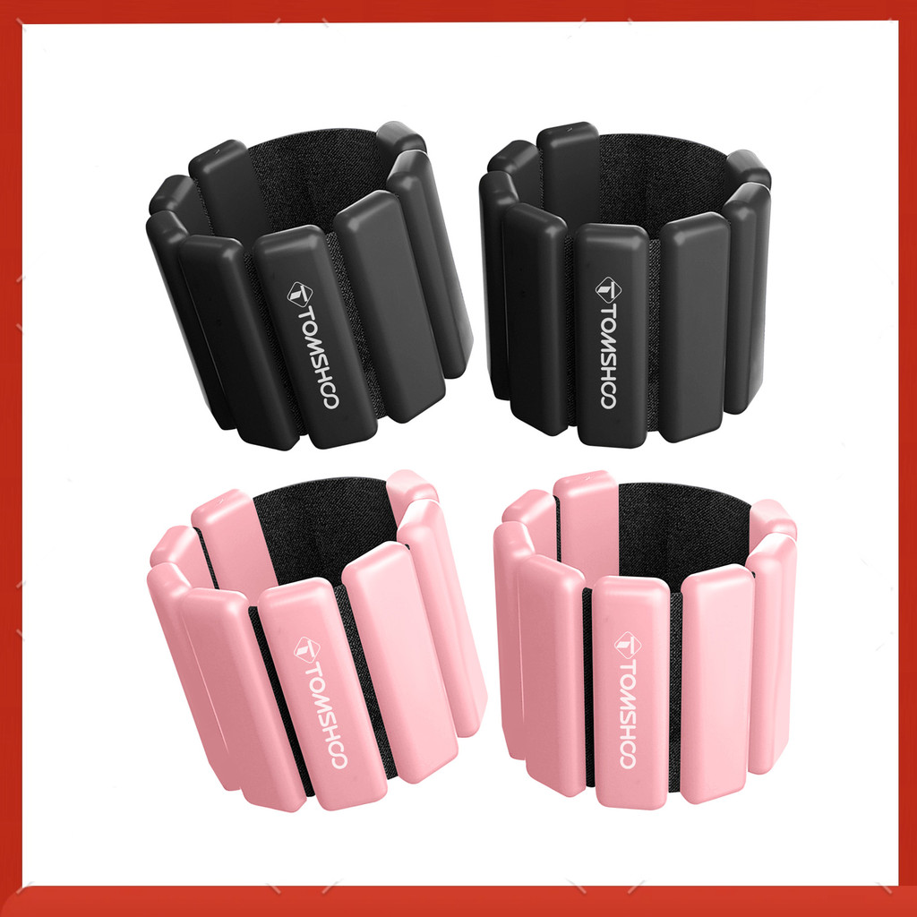 Wrist and Ankle Weights Set Adjustable Silicone Fitness Weights for Running Pilates Home  Equipment 
