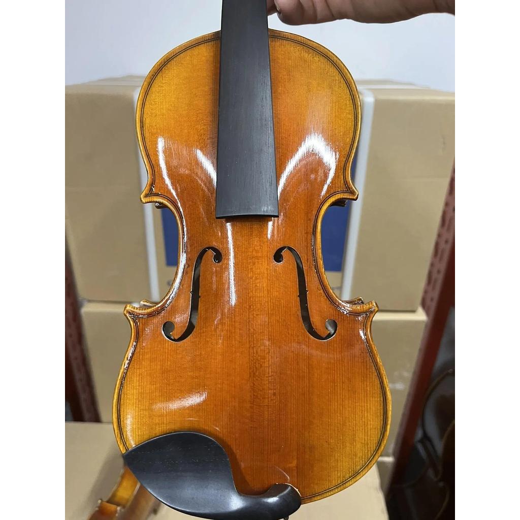 children Stradivari handmade violin 1/2 1/4 1/8 1/10 Spruce panel, maple back panel Violino set Musi