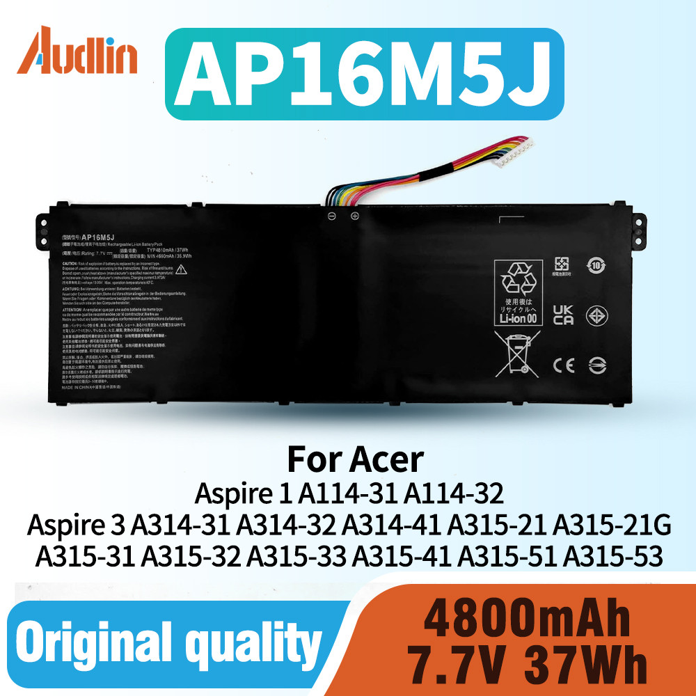 AP16M5J Laptop Battery for Acer Aspire 1 A114-31 A114-32 Aspire 3 A314-31 A314-32 A314-41 A315-21 A3