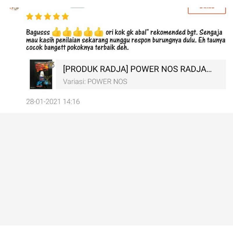 Tergacor[PRODUK RADJA] POWER NOS RADJA VITAMIN BURUNG BERKUALITAS TERBAIK / VITAMIN MURAI BATUTerbai