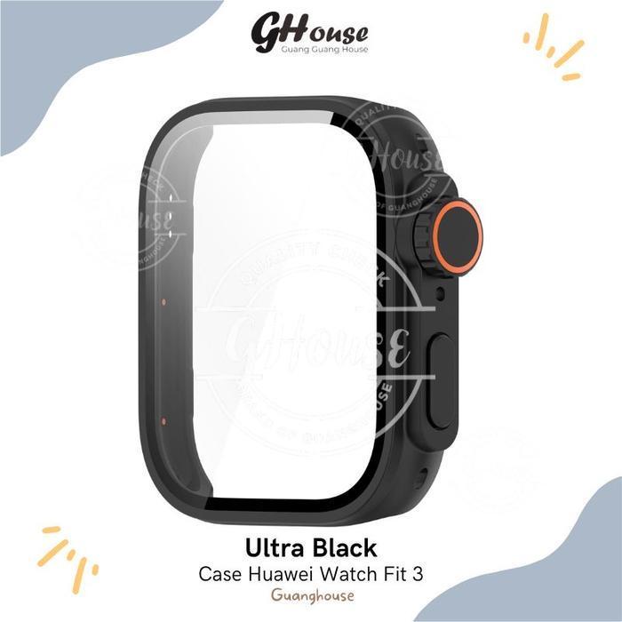 Bumper Case Huawei Watch Fit 3 Hardcase Huawei Fit 3 Model Ultra - UltraBlack, HuaweiFit3
