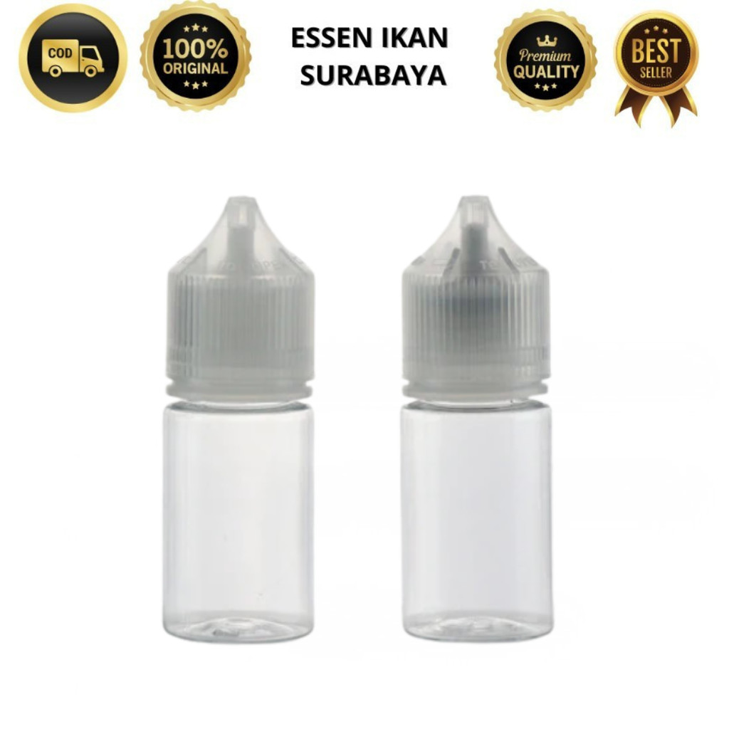 ESSEN IKAN SURABAYA Botol 30 Ml Essen Essence Botol Pet Liquid Botol Kosong Tetes
