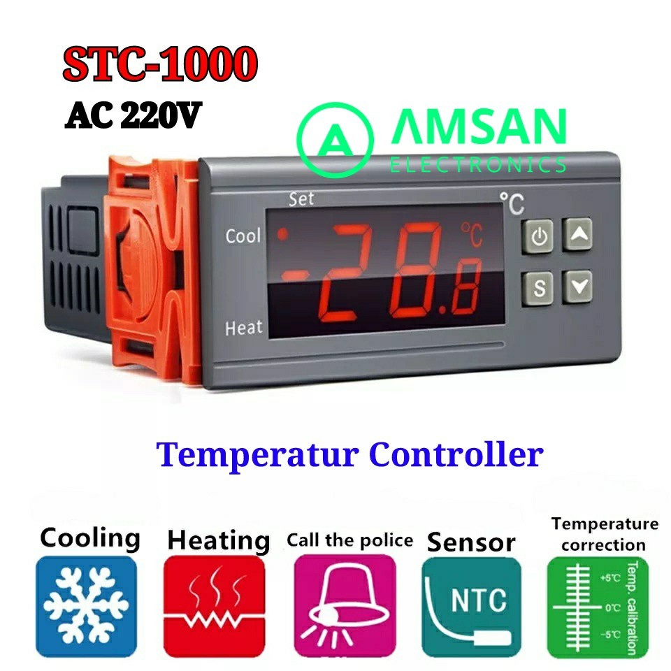 STC 1000 Pengatur suhu mesin tetas temperatur controller penetas telur