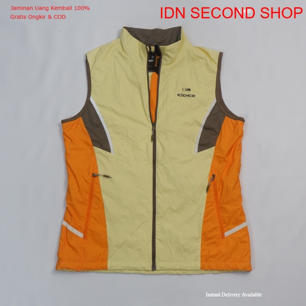 EIDER XENIUM Color Block Outdoor Vest / Gilet - Yellow/Orange - Preloved