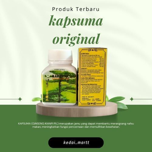 PROMO TERLARIS ( Kianpi 100% Original Asli ) Kapsuma Ginseng Kianpi Pil Botol 60 Kapsul #kianpi #kia