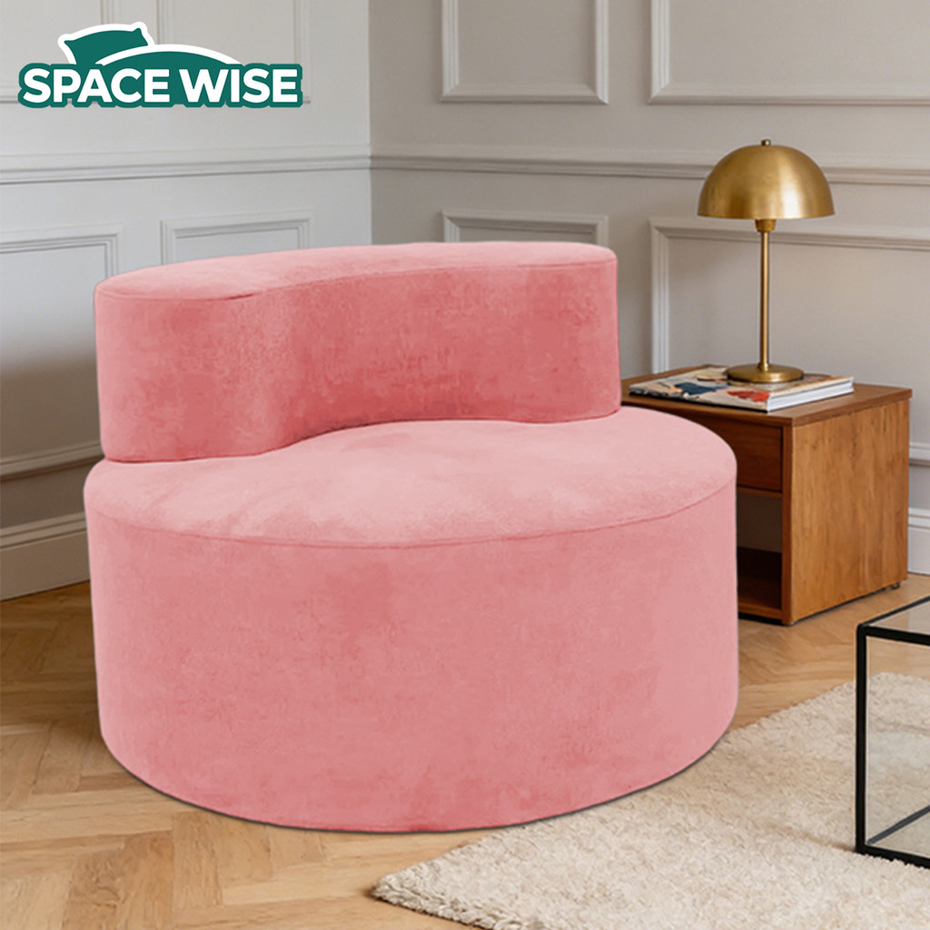 COD Sofa Santai Pink Bulat Nyaman - Sofa Minimalis untuk Ruang Kecil Rumah & Apartemen