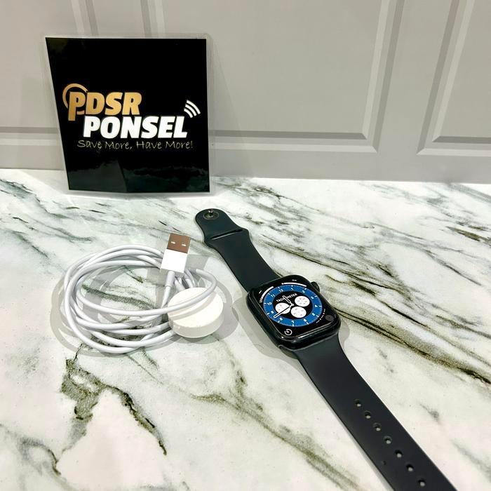 APPLE WATCH SERIES 7 45MM GPS MIDNIGHT UNIT DAN CHARGER