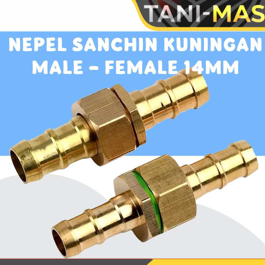 Nepel Sanchin Male Female Kuningan drat 14mm