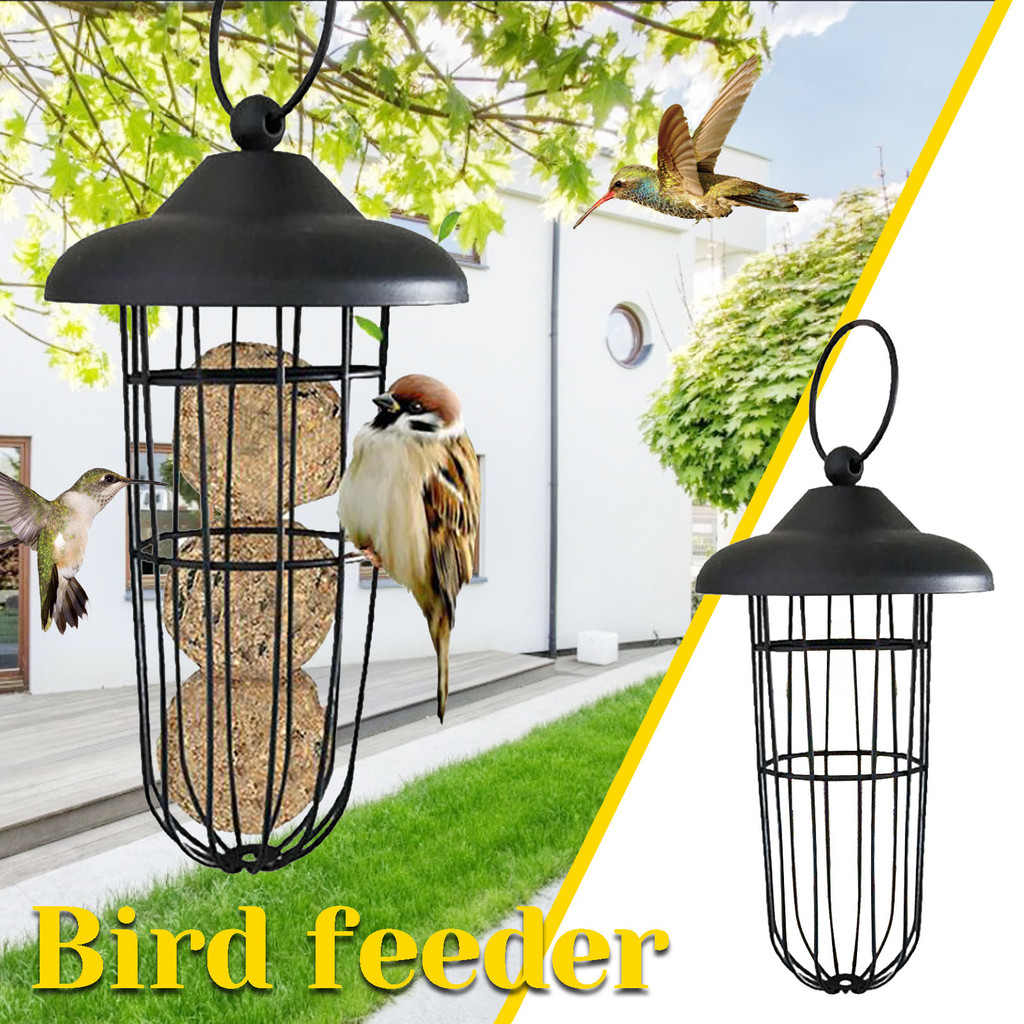Metal Bird Feeder, Bird Feeder Outdoor Hanging Type Metal Windproof Ball Bird Feeder Creative Bird F