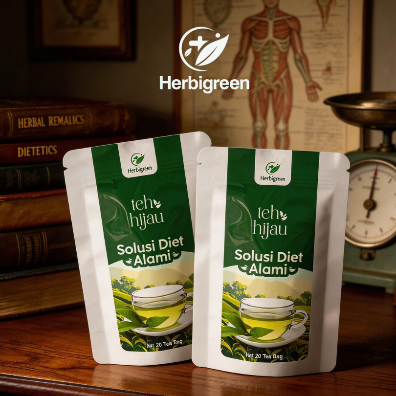 HERBIGREEN Tea | Teh Herbal untuk Diet & Detox Tubuh TEH DIET/ TEH DIET PELANGSING / DAILY TEA/ DIET