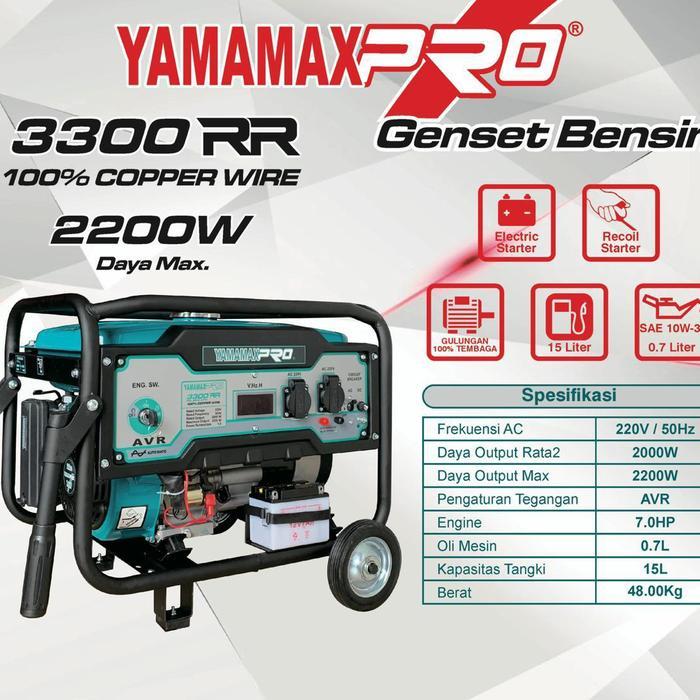 Yamamax 3300RR Genset 2200Watt Genset Bensin Generator Listrik