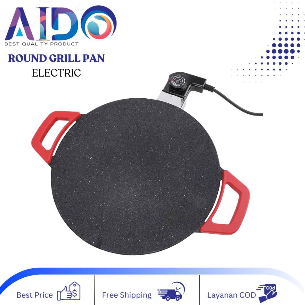 PANGGANGAN LISTRIK GRILL BBQ ELEKTRIK Alat pemanggang Listrik Tempat pemanggang bulat BBQ Panggangan