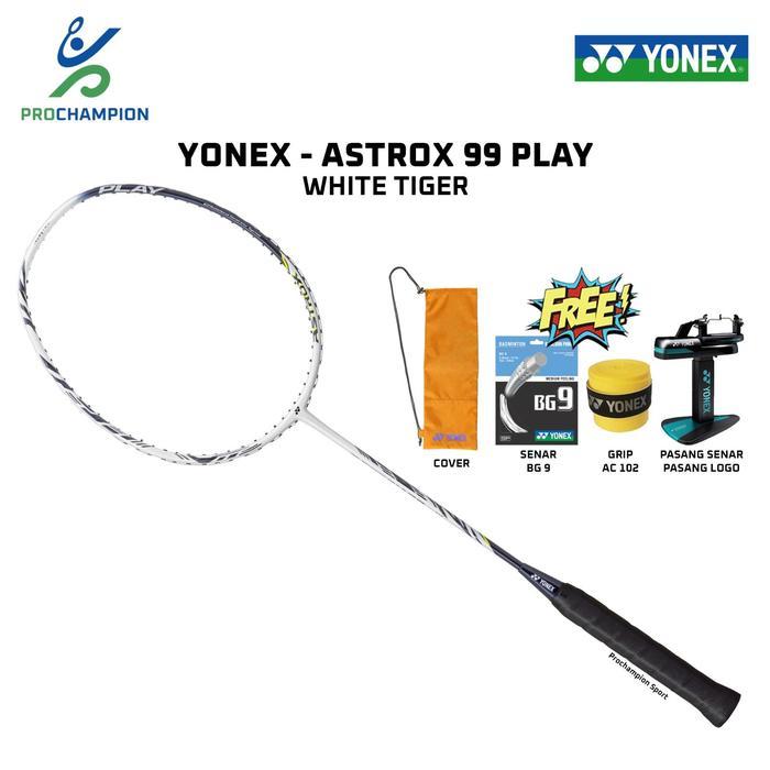 YONEX ASTROX 99 PLAY AS99 PLAY RAKET BADMINTON ORIGINAL WHITE TIGER - Bg 9, 4u6