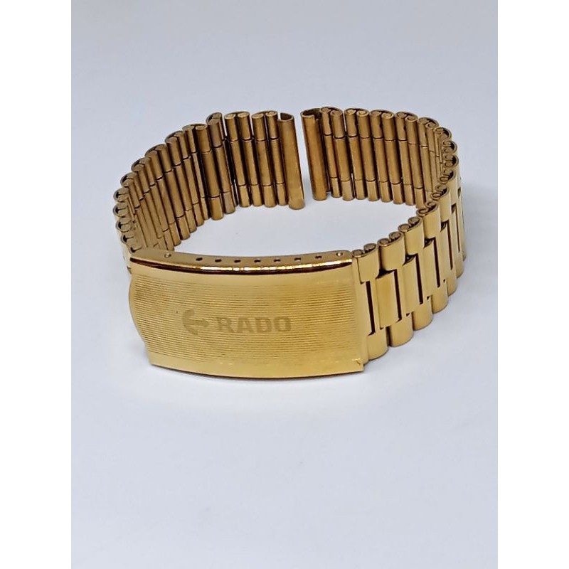 Rantai Jam Tangan Stainless Stell 18mm Rado Gold Original