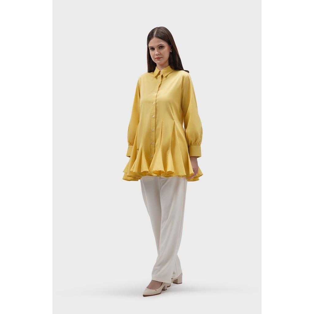 Benang Jarum - Mary Ruffle Shirt - Yellow