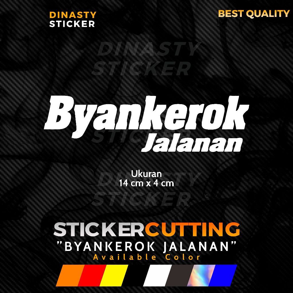 Sticker Stiker Cutting Byankerok Jalanan RX KING