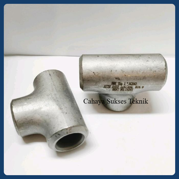 Tee Las SCH40 Stainless SS 304 1/2" inch SS304 SCH 40