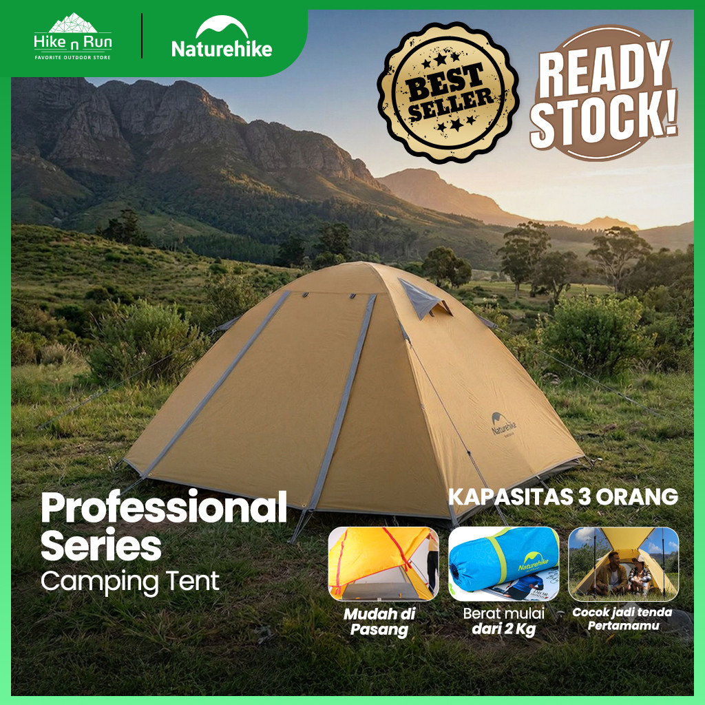 Naturehike P-Series NH18Z033-P Tenda Camping 3 Orang