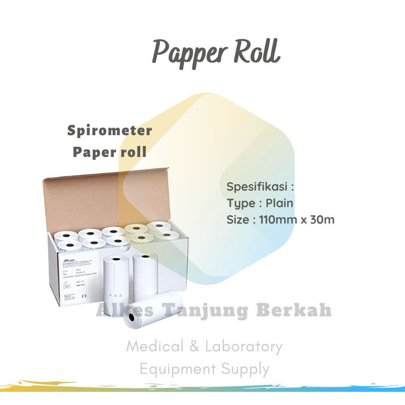 FRANCISS.ID Kertas Thermal Roll Spirometer 110mm x 30m