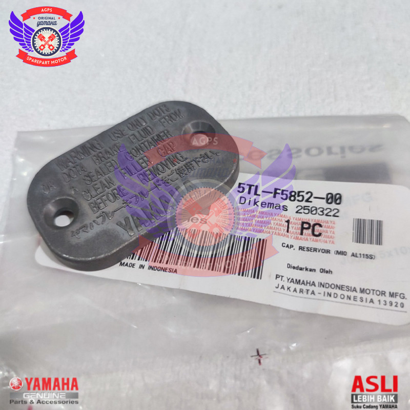 TUTUP MINYAK REM - Brake Fluid Reservoir Cap YAMAHA MIO - F1ZR - N-MAX - FINO - JUPITER Z 5TL-F5852-