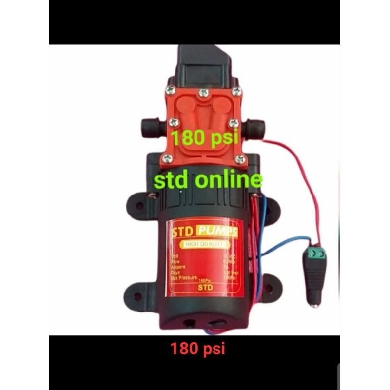 DINAMO POMPA DC 12V 180 PSI RED PUMP DINAMU STEAM DC 180PSI