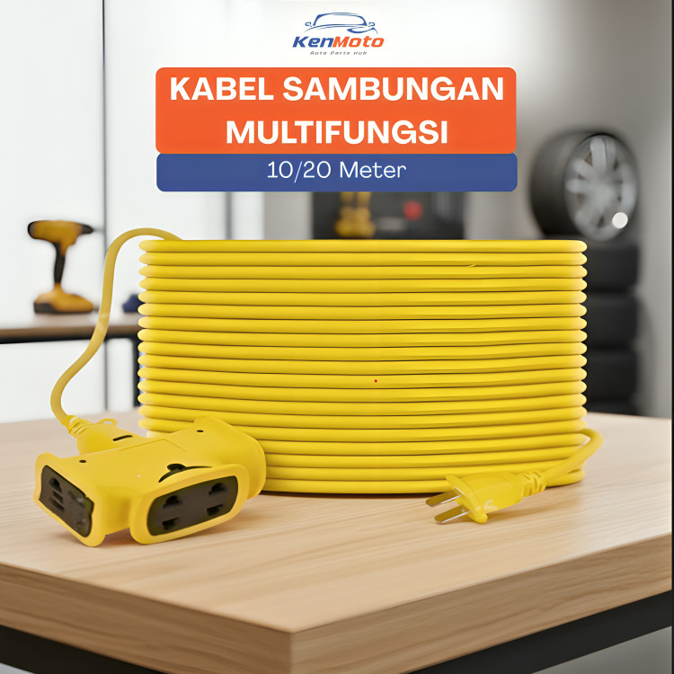 Sambungan Kabel Listrik 10M -20M Multifungsi Penyambung Kabel Listrik Colokan Kabel Roll Listrik Kab