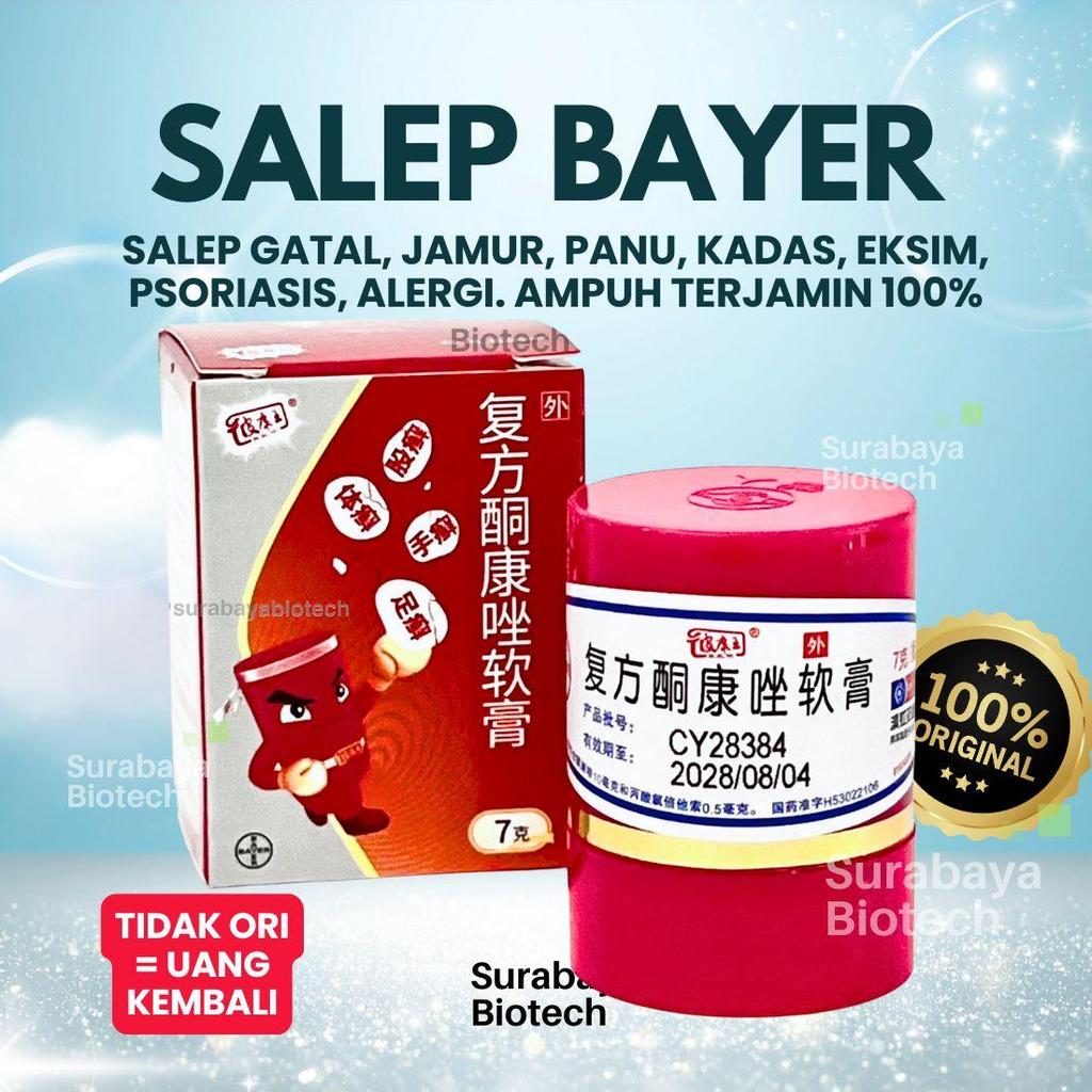Salep Bayer Gatal Ampuh 100% Kulit  7 gram Salep Antijamur Antibakteri Krim Gatal Jamur Bakteri  Kur