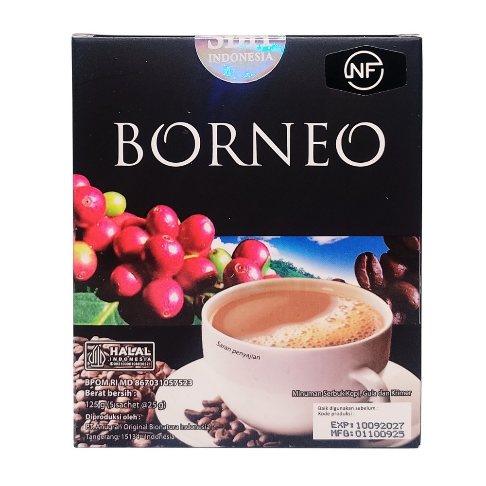 Kopi Borneo Herbal Premium Rasa Khas Nusantara 5 Sachet