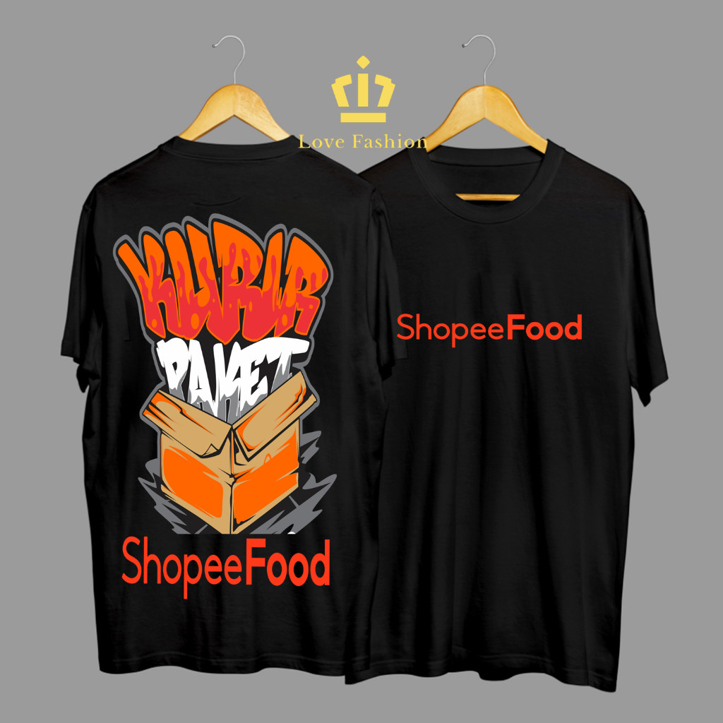 Kaos Tshirt Baju Distro Kurir Paket ShopeeFood Express Premium Terbaru
