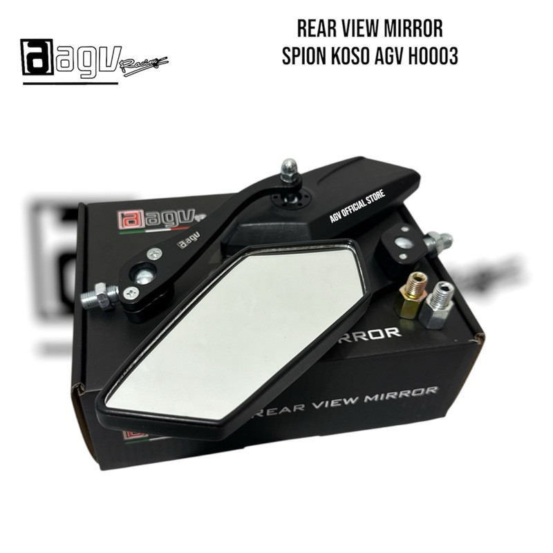 SatriaShop - Spion Koso Variasi Black Series Kaca Putih Semua