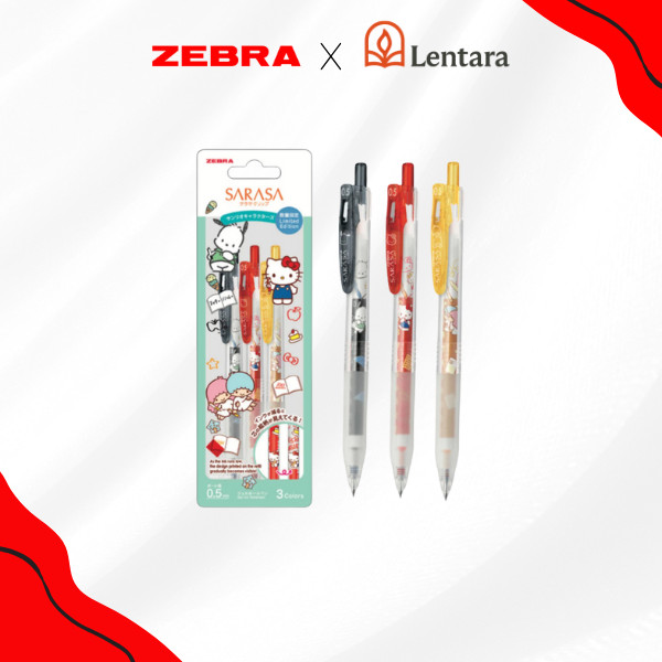 ZEBRA SARASA CLIP 0.5 SANRIO LIMITED EDITION - Alat Tulis Pulpen Anak Sekolah - Pulpen Karakter Mura