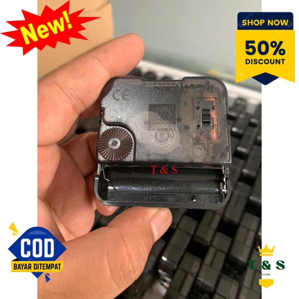 MESIN JAM DINDING 12888 MADE IN TAIWAN STANDART MOVEMENT Original