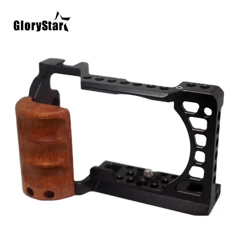A6100 A6300 A6400 A6500 Camera Cage for Sony A6000 Accessory Vlog Case Handheld Bracket Cold Shoe Mi