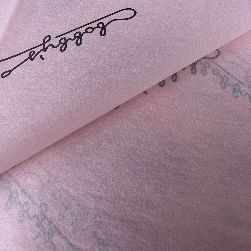 High Quality Custom Wrapping Tissue Paper Packing Brand Tissue Papers with company logo stickers