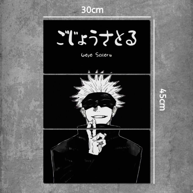 Hiasan kamar aesthetic Poster dinding gojo satoru 1 set - Pajangan