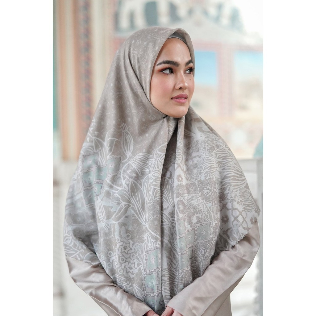 Buttonscarves Maharani Series/Voal Square XL/Khaki