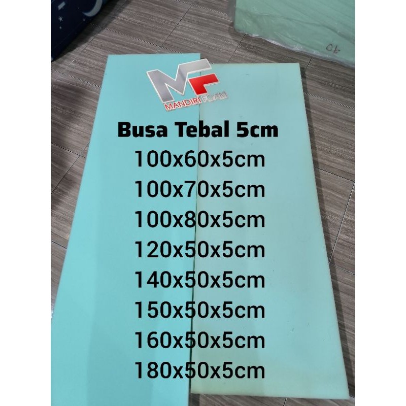 Busa Lembaran Serbaguna Density 23 tebal 5cm Busa Lesehan Busa Alas Sofa Busa Alas Kursi