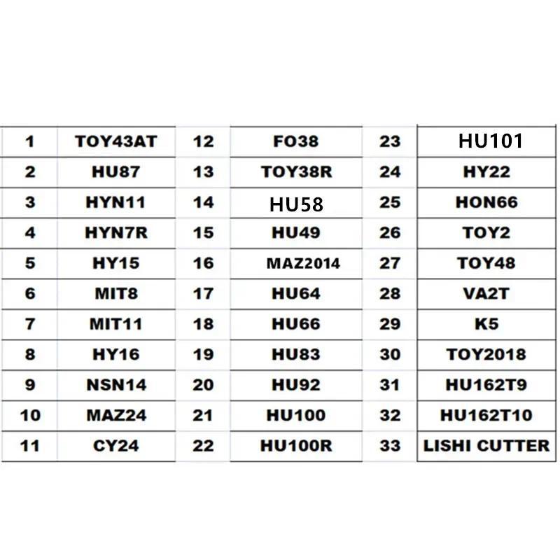 Original LISHI 32 PCS 2 in 1  for Cutter locksmith tools repair set