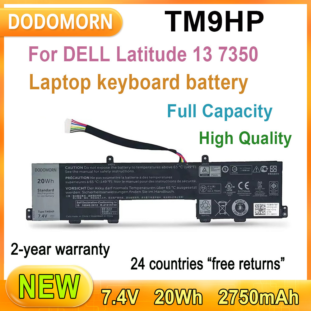 New TM9HP For DELL Latitude 13 7350 Laptop keyboard battery 2750mAh 20Wh 7.4V High Quality 2-year wa