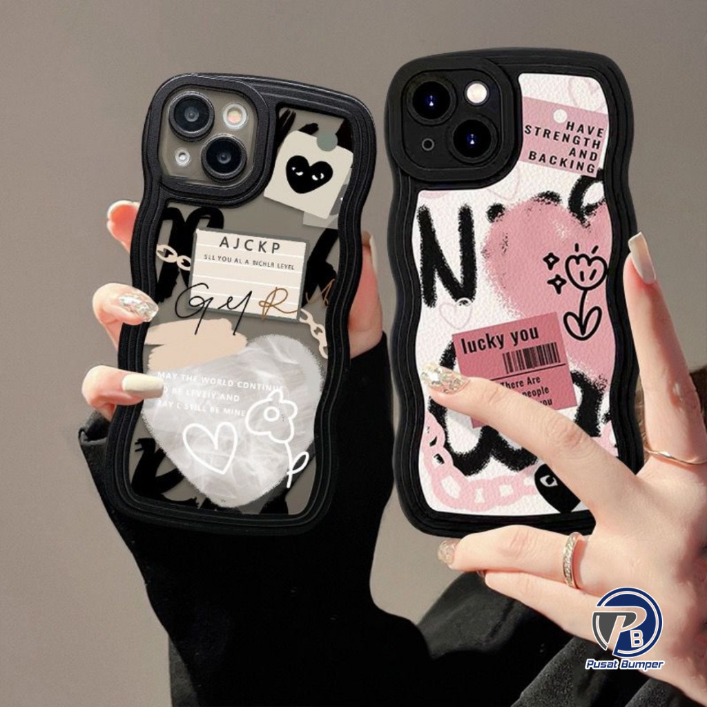 AG - SS134 SOFTCASE MOTIF GRAFITI HATI BUNGA FOR A3S A1K A5S A7 A11K A12 A15 A15S A16 A16K A16E A16S