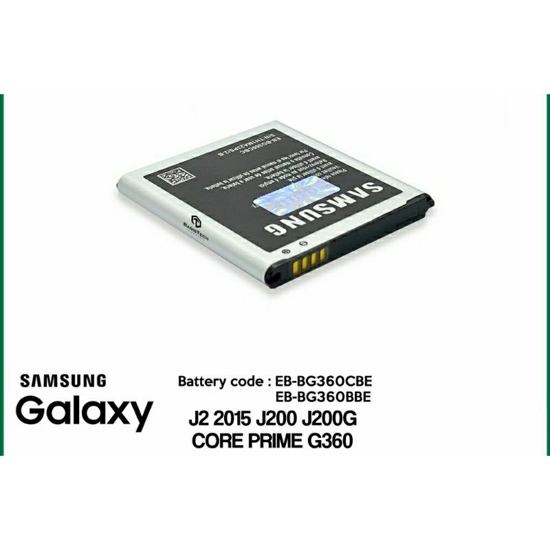 Baterai Samsung J2 J200G G360 J200 J2 2015 battery batre baterai original 99