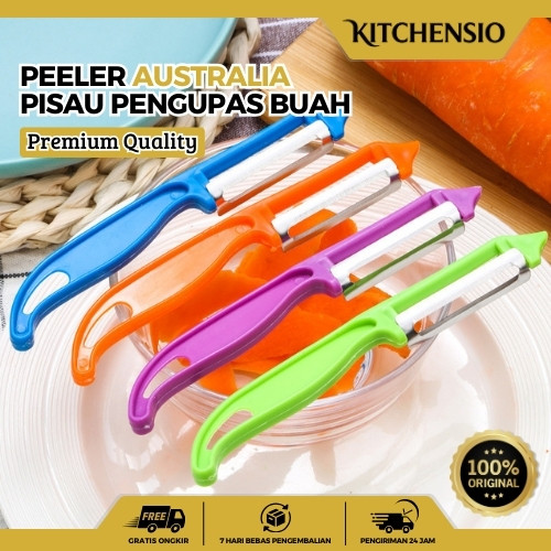 Peeler Stainless Steel Pengupas Buah Kentang Wortel Pisau Kupas Serbaguna Tajam | Q6