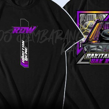 KAOS T-SHIRT RAKITAN DEWE VERSI POWER FREE STIKER-KAOS SOUND SYSTEM KAOS HOREG CONCEPT COTTON COMBED