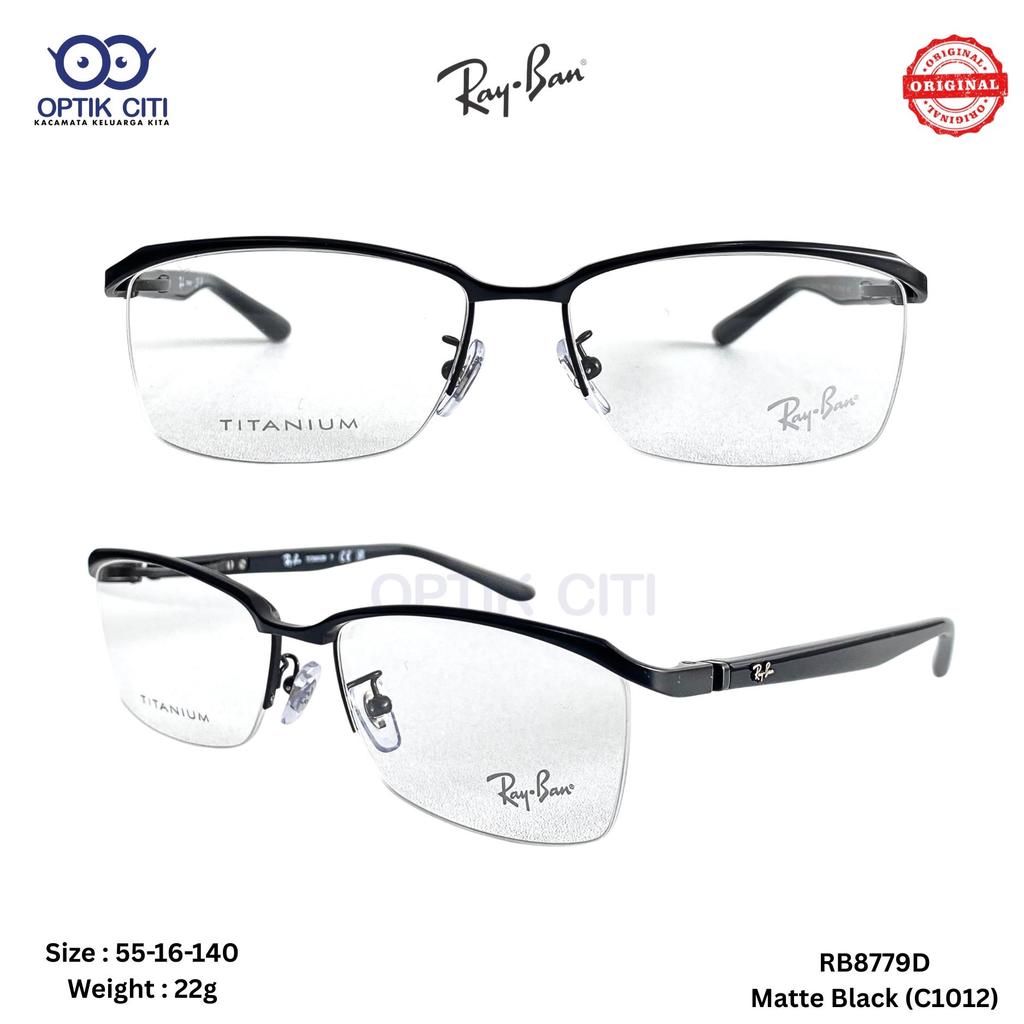 Frame Kacamata Pria Titanium Rayban RB 8779 D Original