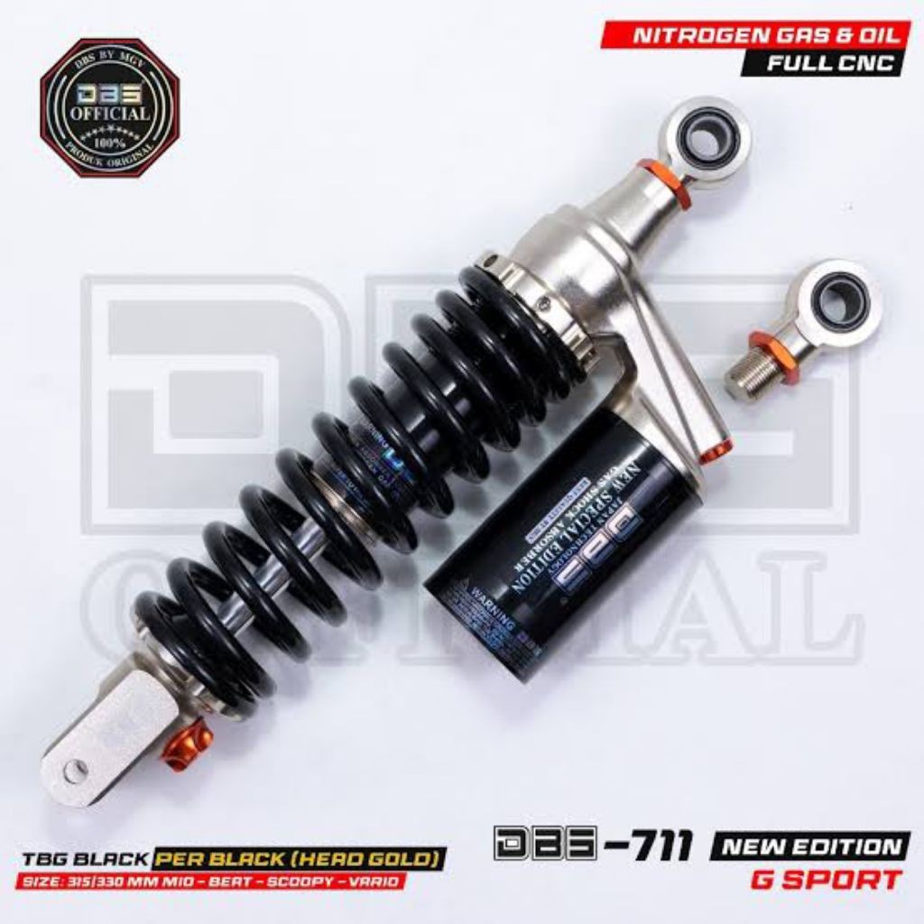 (Free Anting)Shock DBS 711 G SPORT New Edition Shock Tabung Atas Original DBS Single Shock Mio,Vario